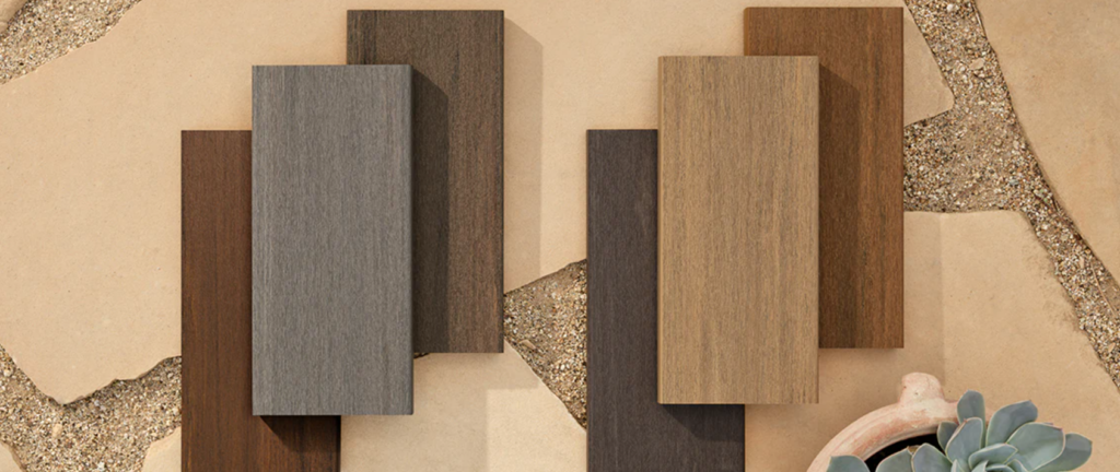 Different styles of TimberTech decking boards